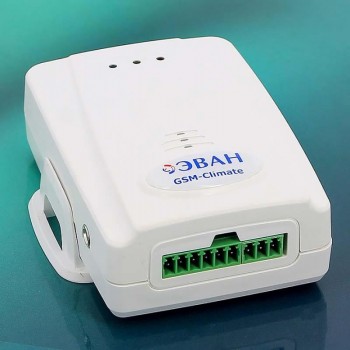 Модуль дистанционного управления котлом ЭВАН GSM-Climate ZONT-H1 с GSM-модулем и адаптером 220/12В