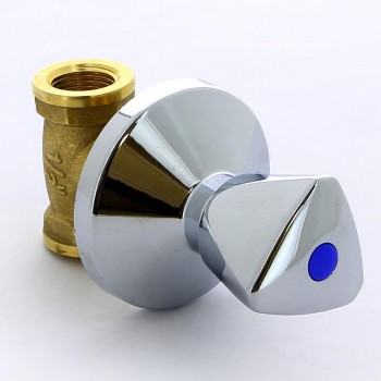 Кран вентильный ВВ для скрытой подводки с хромированным вентилем ITAP 1/2"