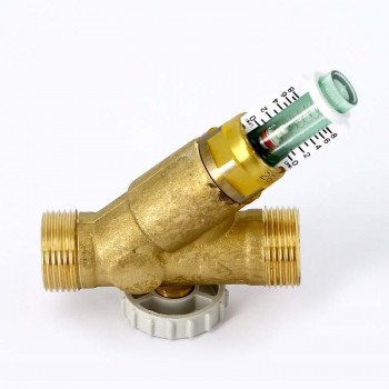 Клапан балансировочный ручной НН WattFlow OL укороченный с любым монтажным положением c расходомером WATTS Ind 3/4" 2-16л/мин
