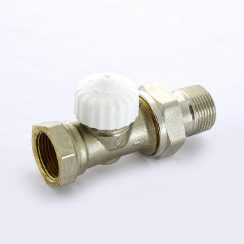 Вентиль термостатический НВ UNI-FITT 3/4" никелированный с разъёмным соединением