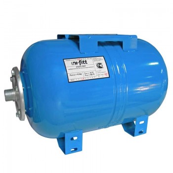 Гидроаккумулятор WAO для водоснабжения горизонтальный UNI-FITT присоединение 1" 50л