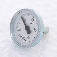 Термометр погружной аксиальный 1/2" UNI-FITT 80"C, диаметр 40 мм