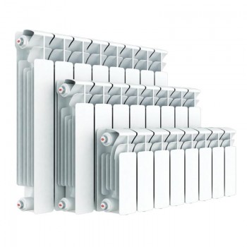 Радиатор биметаллический Rifar Monolit 500/100 4 секции нижнее правое подключение (арт. RM50004НП)