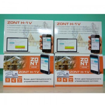 Модуль дистанционного управления котлом ЭВАН GSM-Climate ZONT-H1V с GSM-модулем и адаптером 220/12В