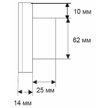 Комнатный термостат Wilma для RDF310.2/ММ полускрытого монтажа
