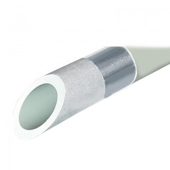 Труба полипропиленовая армированная PN20 Stabioxy с алюминиевым слоем без перфорации FV-PLAST 32х3.6мм штанга 4м