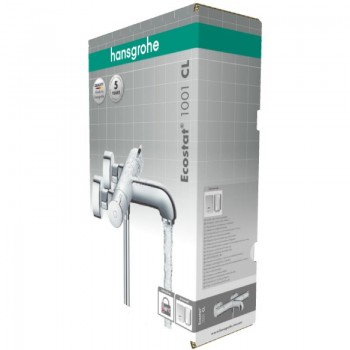 Термостатический смеситель HansGrohe HG Ecostat 1001 CL для ванны ВМ хром